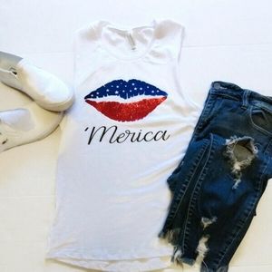 4th of July tank top